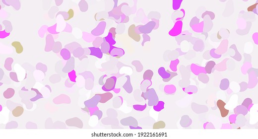 Light pink, green vector texture with memphis shapes. Colorful abstract forms with gradient in simple style. Background for cell phones.