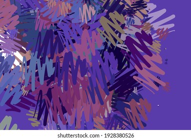 Color rosa claro, textura vectorial verde con líneas de color. Ilustración colorida y brillante con líneas sobre una plantilla abstracta. Patrón para los sitios web de su empresa.