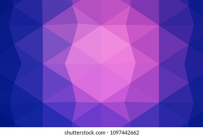 Light Pink, Green vector triangle mosaic texture. Colorful abstract illustration with gradient. A completely new template for your business design.
