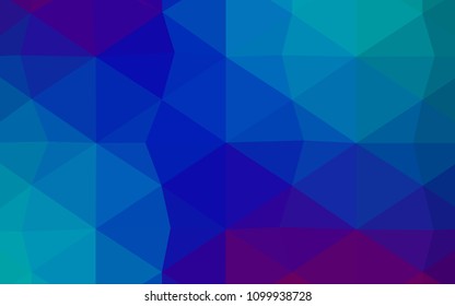 Light Pink, Green vector triangle mosaic template. Glitter abstract illustration with an elegant design. Brand-new design for your business.