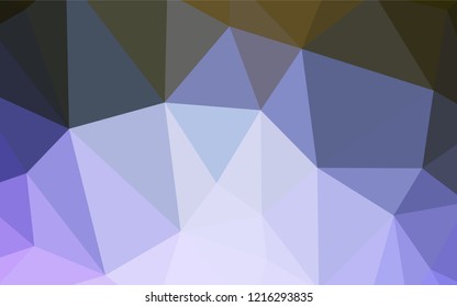 Light Pink, Green vector triangle mosaic cover. Modern abstract illustration with triangles. Triangular pattern for your design.