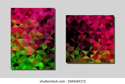 Light Pink, Greenvector cover for Envelopes. Modern abstract design concept with colorful gradient. Pattern for beautiful business cards, folders.