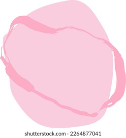 Pancarta de pincel seco grunge rosa claro con espacio de copia
