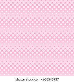 Light pink halftone seamless pattern for web design. Tileable stripped vector wallpaper background with halftone dots.