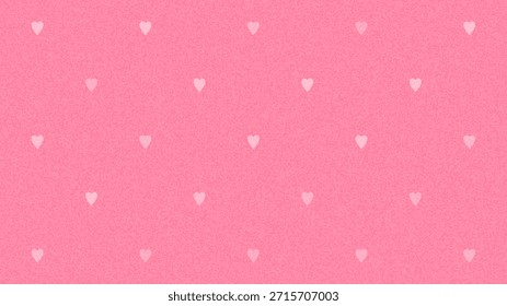 Padrão de coração rosa claro sobre um fundo rosa manchado. Valentines Day amor e romance conceito para cartão ou banner.