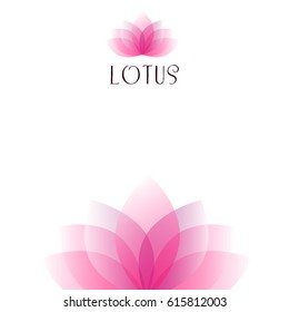  Light pink lotus flower background  Yoga world  body   mind  Vector illustration for yoga event  school  club  spa center  EPS 10