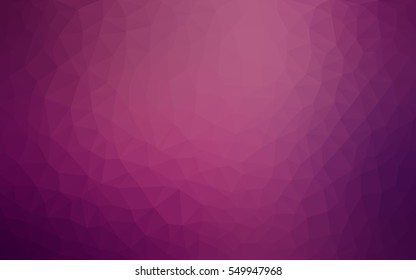 Light Pink Low poly crystal background. Polygon design pattern. Low poly vector illustration, low polygon background.