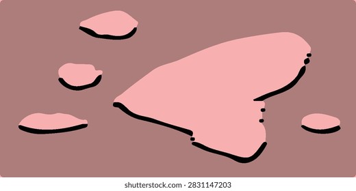 Light pink matte background of suede fabric, closeup. Velvet texture of seamless pastel leather.