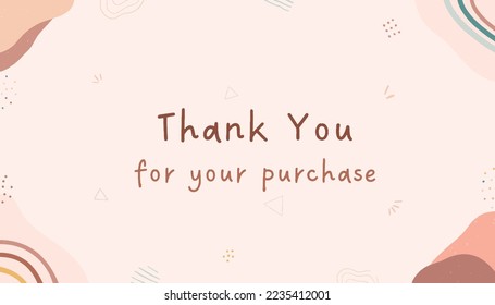 Light Pink Minimalist Thank You Card