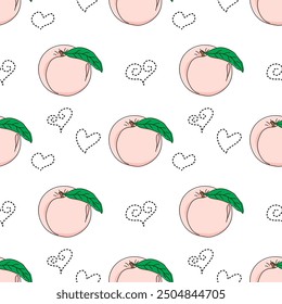 Light pink peach seamless fabric print