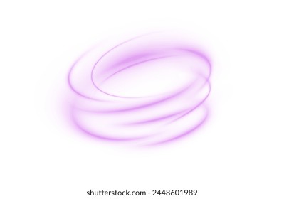 Líneas de podio rosa claro png de velocidad. Efecto luminoso de líneas de movimiento png. Fondo blanco transparente Línea de seguimiento de la trayectoria del fuego de la onda de la pista de luz, luces del coche, fibra óptica y giro de la curva de incandescencia