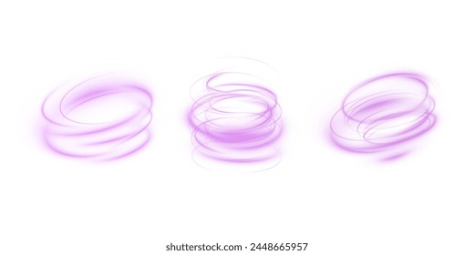 Light pink podium lines png of speed. Light glowing effect png. motion lines. Transparent white background Light trail wave fire path trace line, car lights, optic fiber and incandescence curve twirl