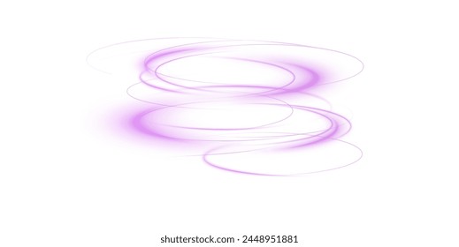 Light pink podium lines png of speed. Light glowing effect png. motion lines. Transparent white background Light trail wave fire path trace line, car lights, optic fiber and incandescence curve twirl	