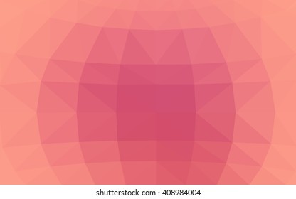 Light pink polygonal illustration, which consist of triangles. Triangular design for your business. Geometric background in Origami style with gradient.