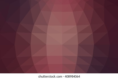 Light pink polygonal illustration, which consist of triangles. Triangular design for your business. Geometric background in Origami style with gradient.
