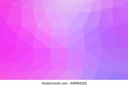 Light pink polygonal illustration, which consist of triangles. Triangular design for your business. Geometric background in Origami style with gradient.