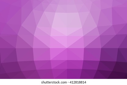 Light pink polygonal illustration, which consist of triangles. Triangular design for your business. Geometric background in Origami style with gradient.