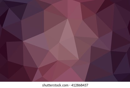 Light pink polygonal illustration, which consist of triangles. Triangular design for your business. Geometric background in Origami style with gradient.