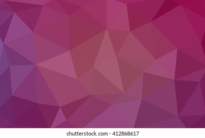 Light pink polygonal illustration, which consist of triangles. Triangular design for your business. Geometric background in Origami style with gradient.