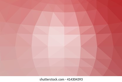 Light pink polygonal illustration, which consist of triangles. Triangular design for your business. Geometric background in Origami style with gradient.