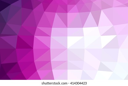 Light pink polygonal illustration, which consist of triangles. Triangular design for your business. Geometric background in Origami style with gradient.