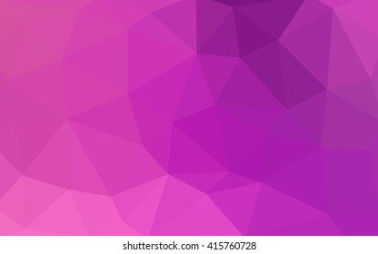 Light pink polygonal illustration, which consist of triangles. Triangular design for your business. Geometric background in Origami style with gradient.