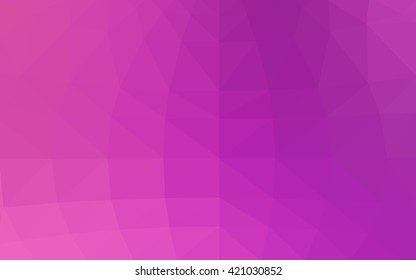 Light pink polygonal illustration, which consist of triangles. Triangular design for your business. Geometric background in Origami style with gradient.