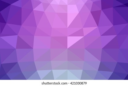 Light pink polygonal illustration, which consist of triangles. Triangular design for your business. Geometric background in Origami style with gradient.