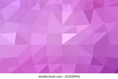 Light pink polygonal illustration, which consist of triangles. Triangular design for your business. Geometric background in Origami style with gradient.