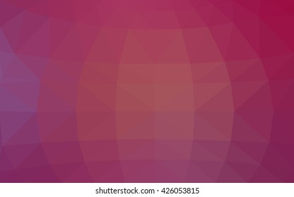 Light pink polygonal illustration, which consist of triangles. Triangular design for your business. Geometric background in Origami style with gradient.