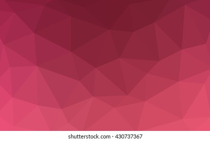 Light pink polygonal illustration, which consist of triangles. Triangular design for your business. Geometric background in Origami style with gradient.