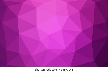 Light pink polygonal illustration, which consist of triangles. Triangular design for your business. Geometric background in Origami style with gradient.