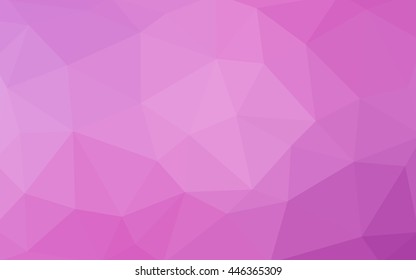 Light pink polygonal illustration, which consist of triangles. Triangular design for your business. Geometric background in Origami style with gradient.