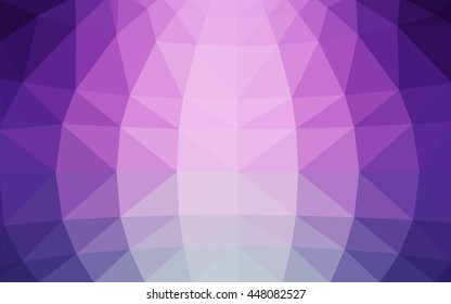 Light pink polygonal illustration, which consist of triangles. Triangular design for your business. Geometric background in Origami style with gradient.