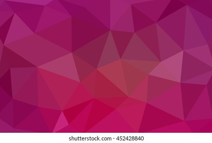 Light pink polygonal illustration, which consist of triangles. 