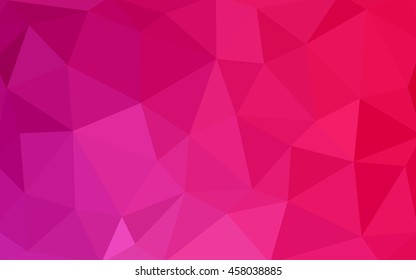 Light pink polygonal illustration, which consist of triangles. Triangular design for your business. Geometric background in Origami style with gradient.