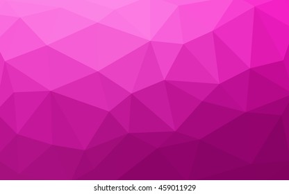 Light pink polygonal illustration, which consist of triangles. Triangular design for your business. Geometric background in Origami style with gradient.