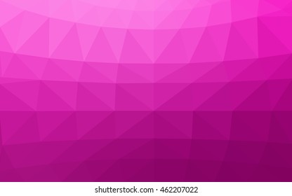 Light pink polygonal illustration, which consist of triangles. Triangular design for your business. Geometric background in Origami style with gradient.