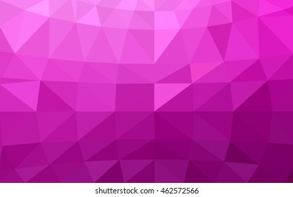 Light pink polygonal illustration, which consist of triangles. Triangular design for your business. Geometric background in Origami style with gradient.