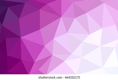 Light pink polygonal illustration, which consist of triangles. Triangular design for your business. Geometric background in Origami style with gradient.
