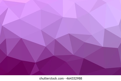 Light pink polygonal illustration, which consist of triangles. Triangular design for your business. Geometric background in Origami style with gradient.