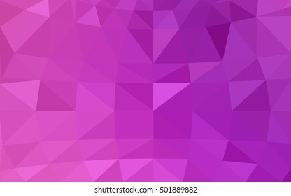 Light pink polygonal illustration, which consist of triangles. Triangular design for your business. Geometric background in Origami style with gradient.
