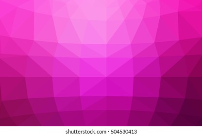 Light pink polygonal illustration, which consist of triangles. Triangular design for your business. Geometric background in Origami style with gradient.