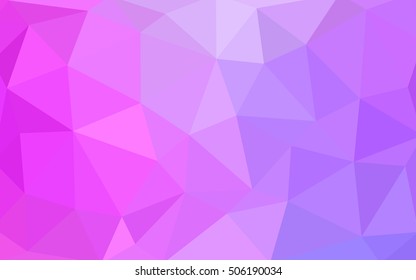 Light pink polygonal illustration, which consist of triangles. Triangular design for your business. Geometric background in Origami style with gradient.