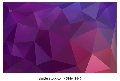 Light Pink polygonal illustration, which consist of triangles. Triangular pattern for your business design. Geometric background in Origami style with gradient. 