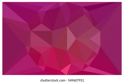 Light Pink polygonal illustration, which consist of triangles with a gemstone in center. Triangular design of a huge diamond for your business. Creative geometric background of gems.
