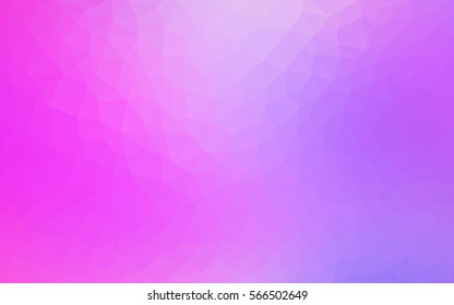 Light Pink polygonal illustration, which consist of triangles. Triangular pattern for your business design. Geometric background in Origami style with gradient. 