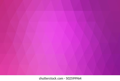 Light pink polygonal template. Creative geometric illustration in Origami style with gradient. The polygonal design can be used for your web site.