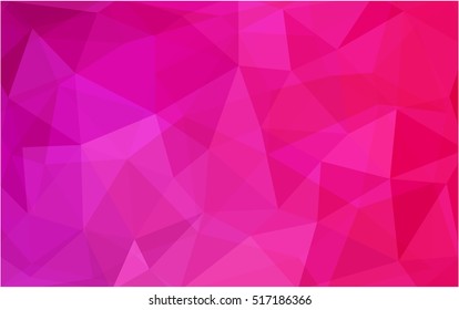 Light pink polygonal template. An elegant bright illustration with gradient. The best triangular design for your business.