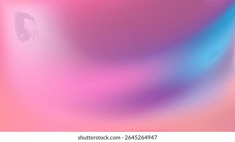 Light pink purple gradient iridescent background. Rainbow colored pearlescent bg. Unicorn modern hologram neon wallpaper. Chrome cosmic print. Vector illustration, EPS 10.